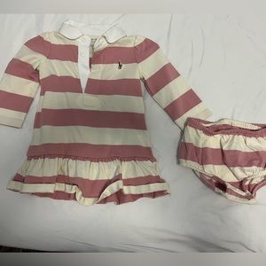 Baby polo dress and bloomer